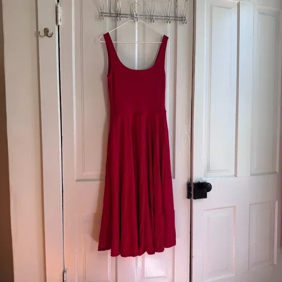 Reformation Rou Knit Dress in Sundried Tomato size Medium New without Tags - Picture 2 of 3